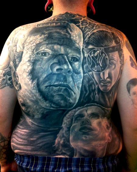 Tattoos - Frankenstein Back Piece - 78544